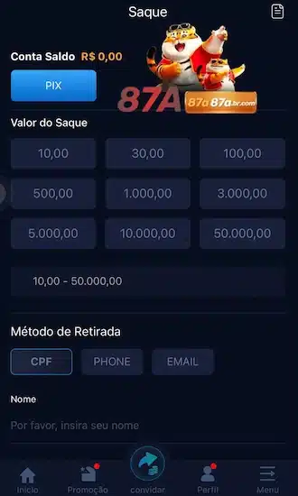 🧿️Passo 4: Escolha o valor a ser sacado